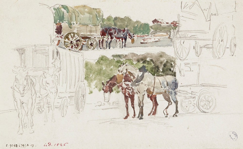Voitures et charrettes attelées