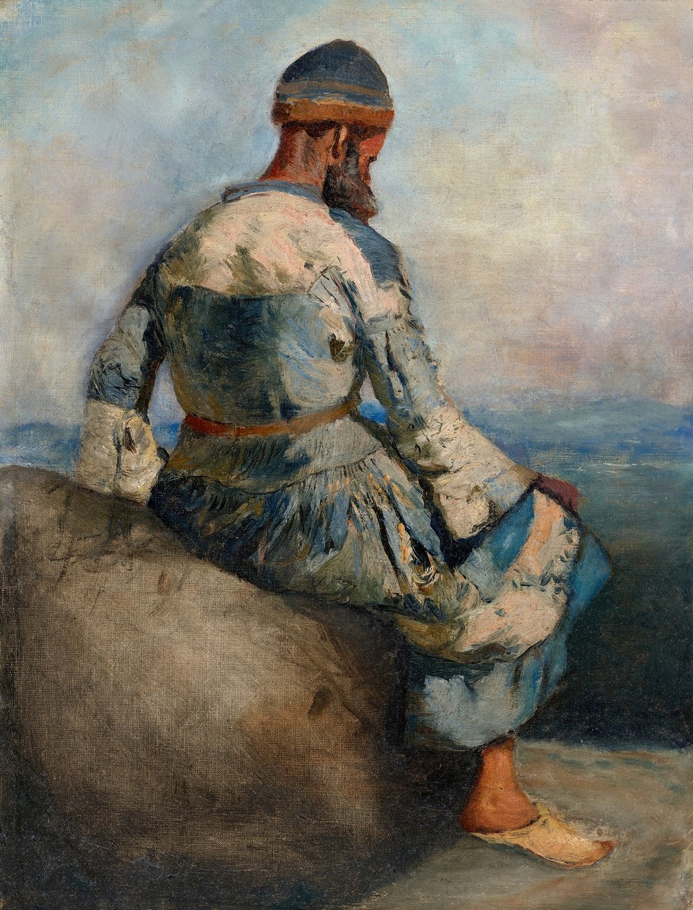 Persian Peasant Seated atop a Rock (circa 1891-1892)