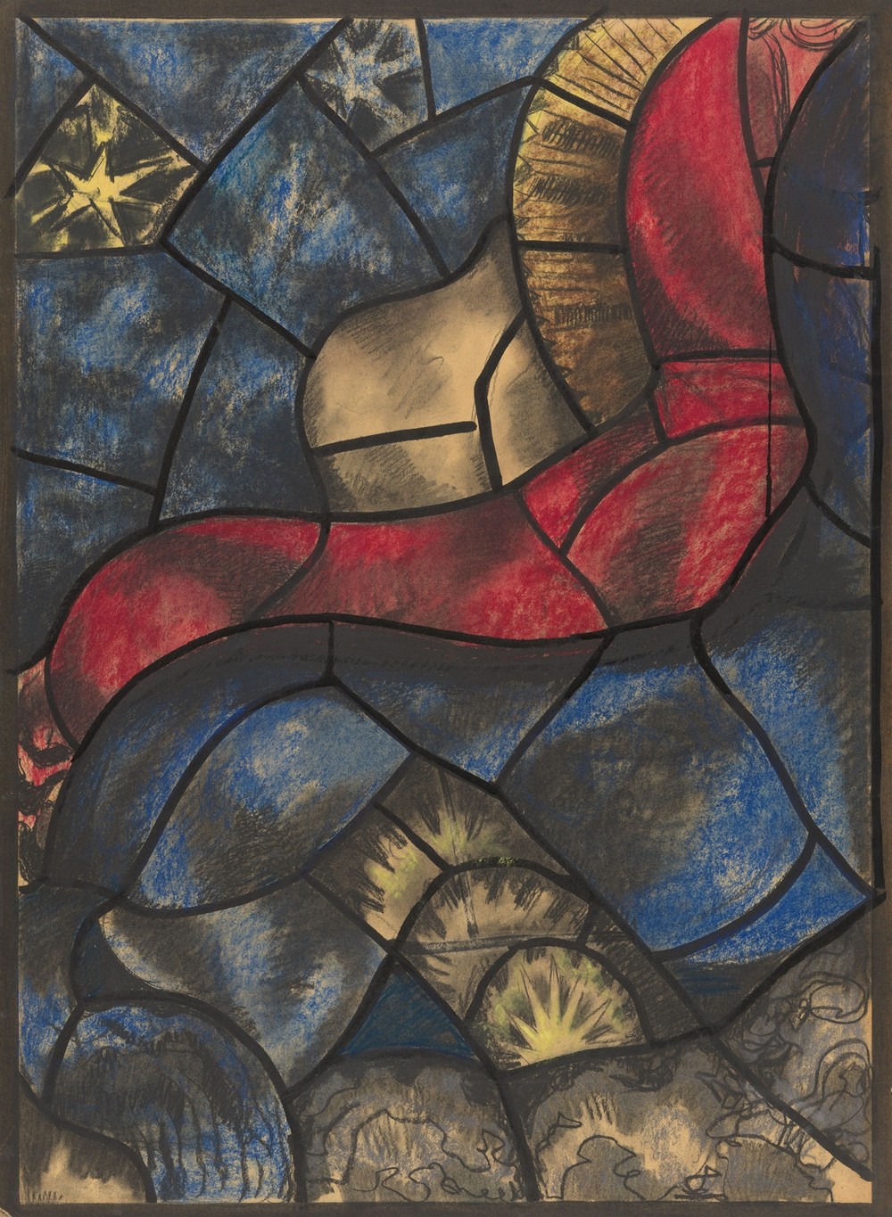 Ontwerp voor raam in het Noordertransept in de Dom te Utrecht 14 (ca. 1878-1938)
