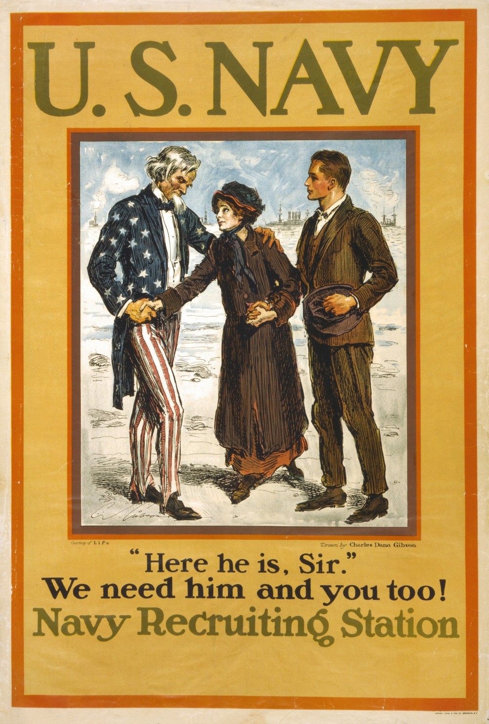 U.S. Navy–Here he is, sir (ca. 1914)