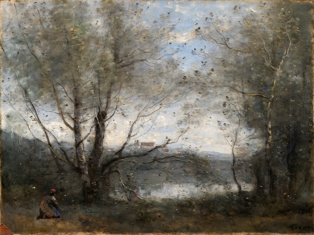 A Pond Seen through the Trees (ca. 1855–65)