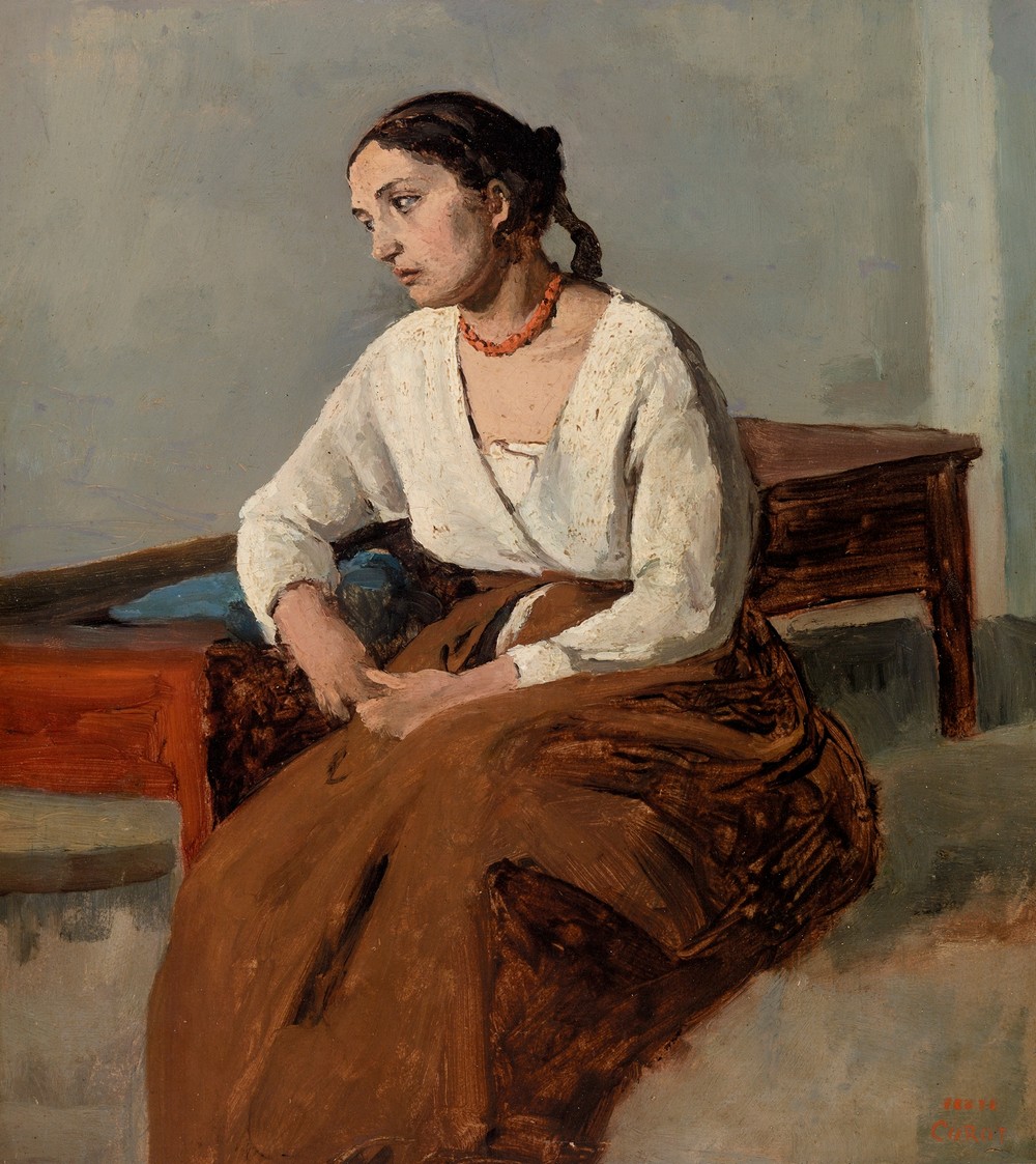 Melancholy Italian Woman