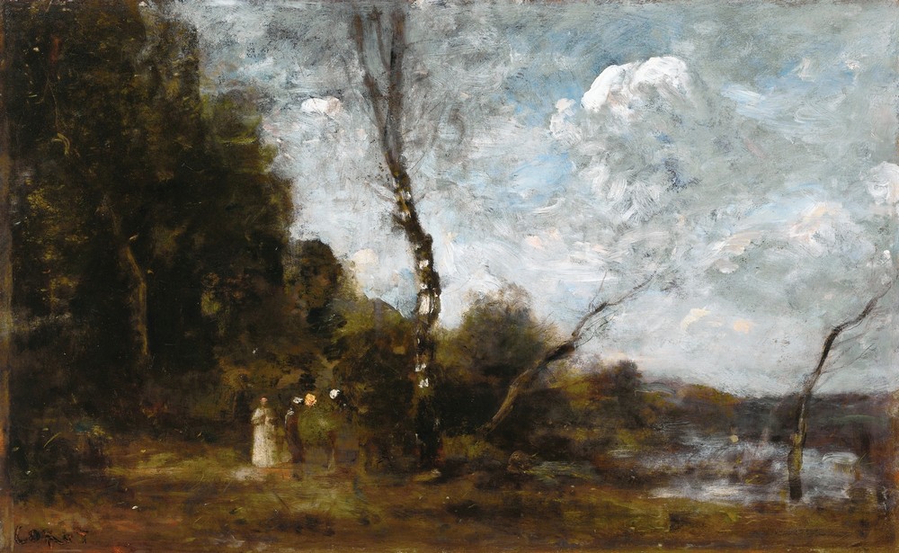 Three Peasant Women By A Wood