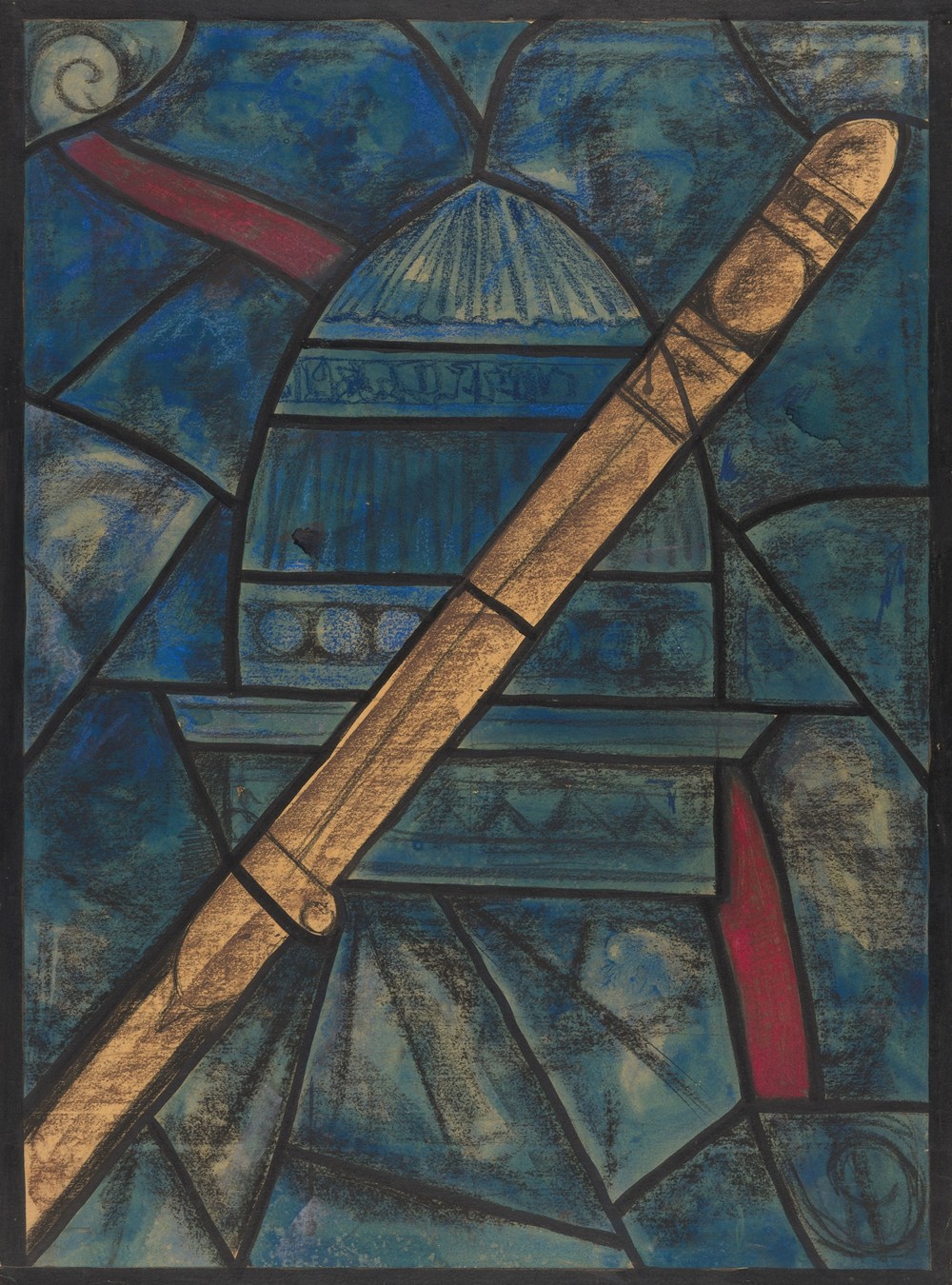 Ontwerp voor raam in het Noordertransept in de Dom te Utrecht 31 (ca. 1878-1938)
