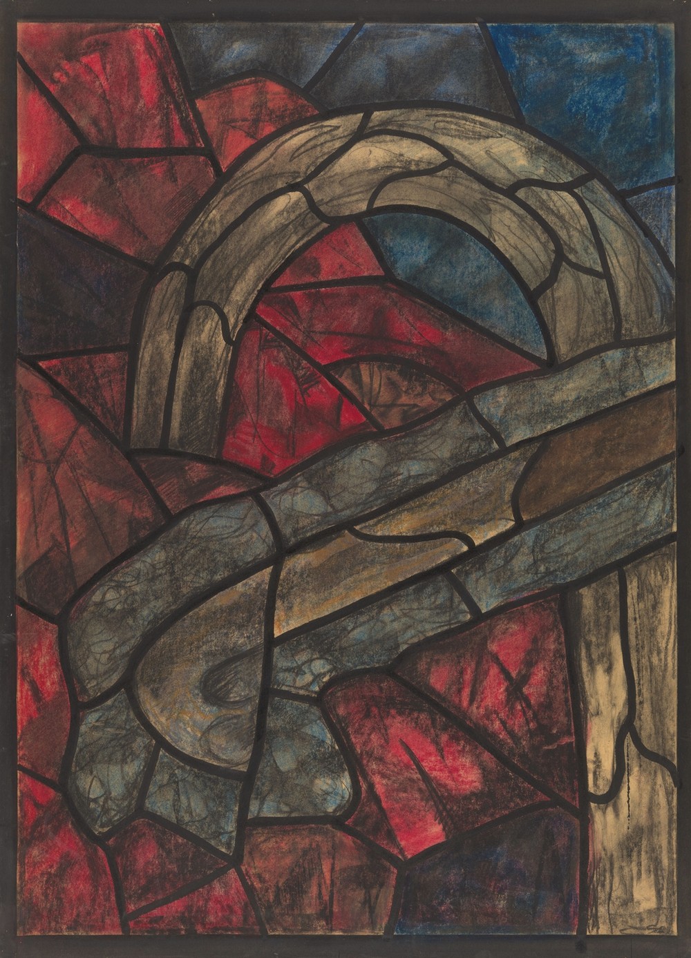 Ontwerp voor raam in het Noordertransept in de Dom te Utrecht 32 (ca. 1878-1938)