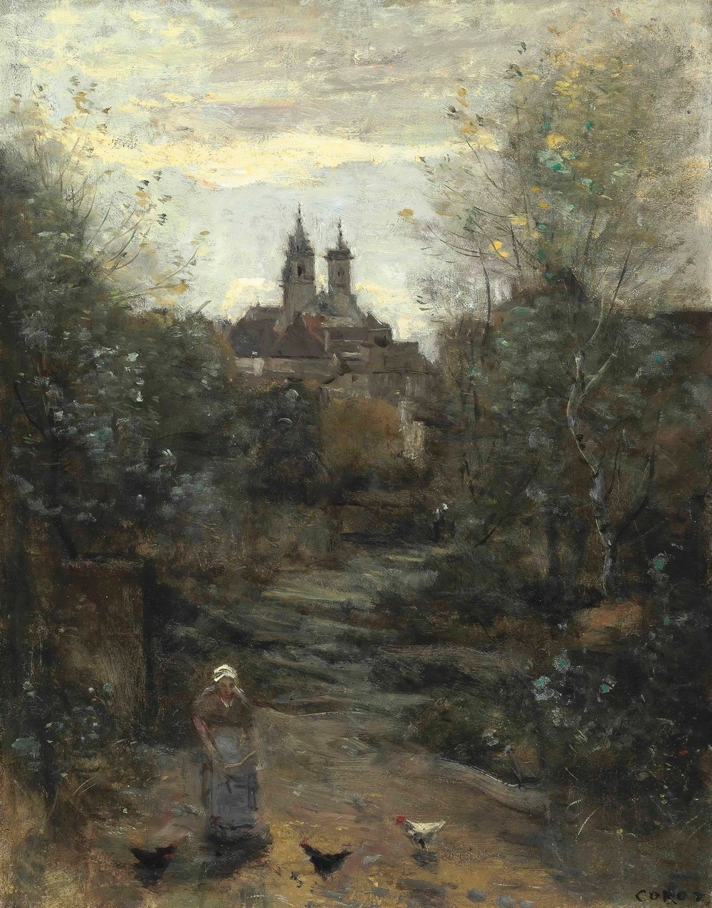 Semur, Le Chemin De L’église (circa 1855-1860)