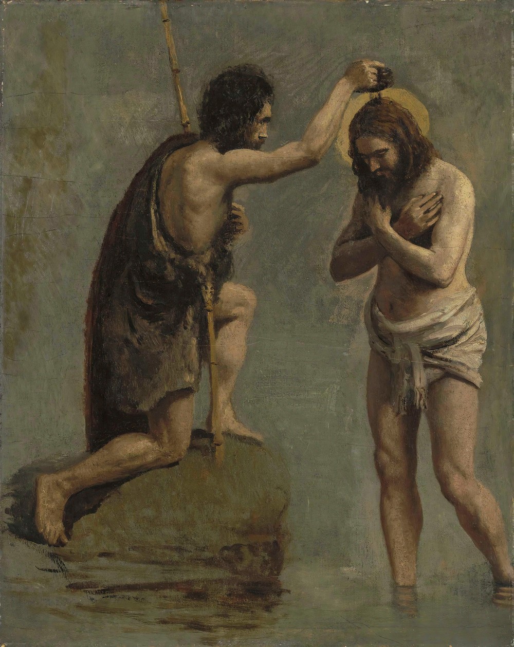 Jésus et Saint-Jean (étude pour ‘Le baptême du Christ’) (ca 1844-1845)