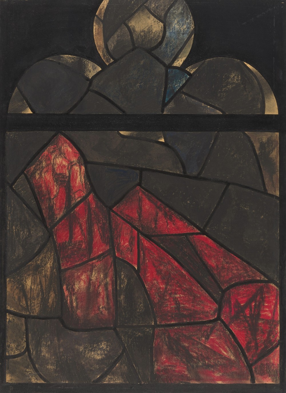 Ontwerp voor raam in het Noordertransept in de Dom te Utrecht 44 (ca. 1878-1938)