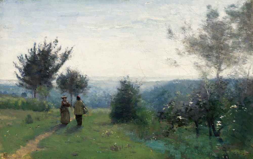 La Rencontre matinale sur les hauteurs de Sèvres (circa 1850-1855)