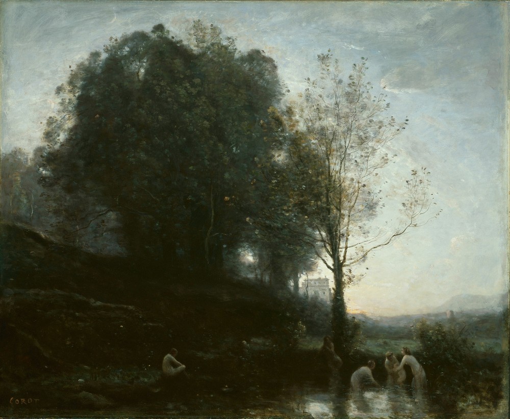 Bathing Nymphs and Child (1855-60)