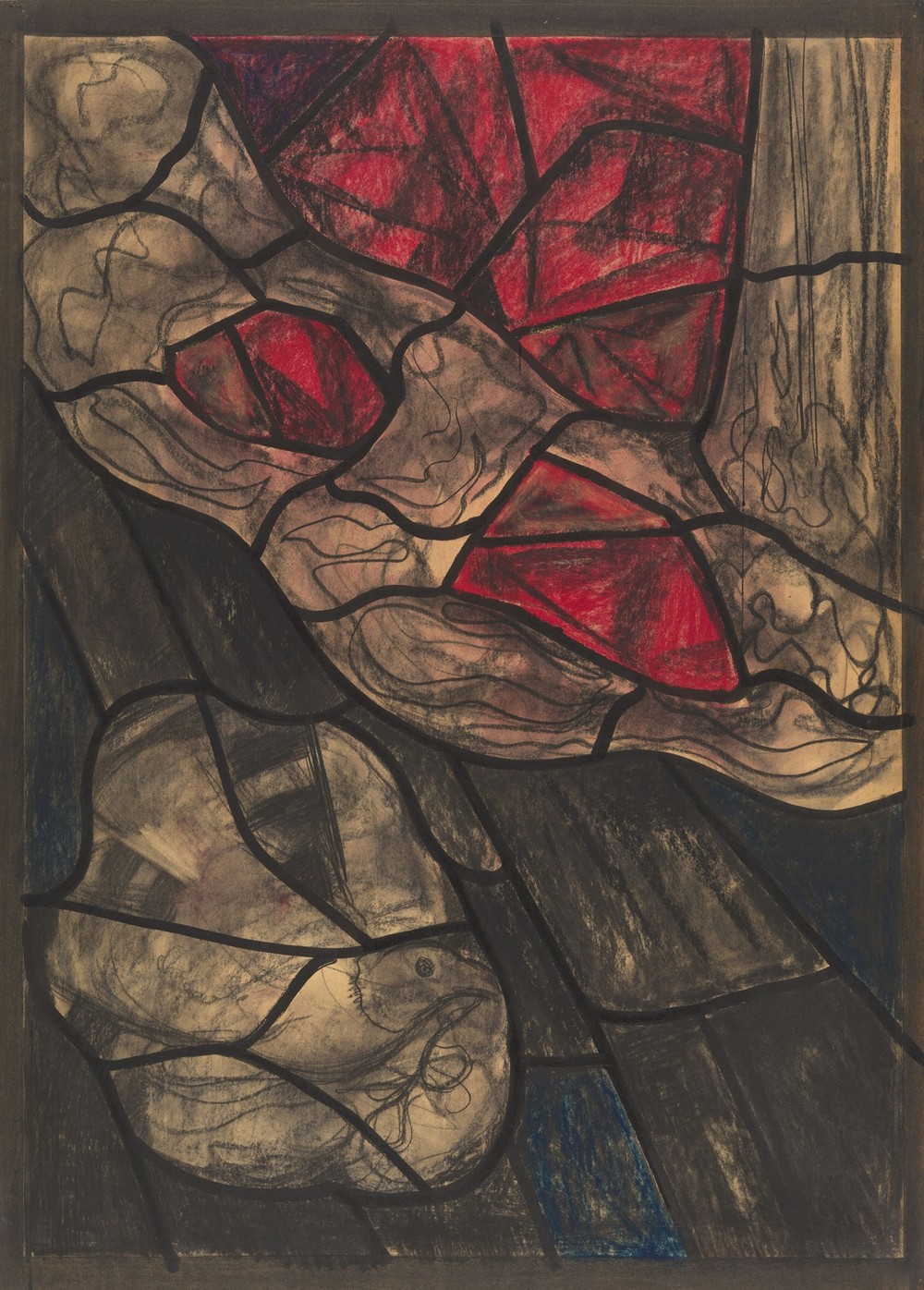 Ontwerp voor raam in het Noordertransept in de Dom te Utrecht 48 (ca. 1878-1938)