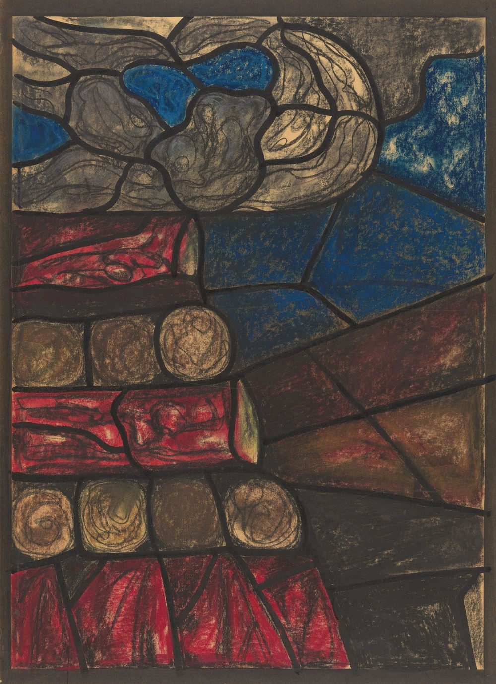 Ontwerp voor raam in het Noordertransept in de Dom te Utrecht 50 (ca. 1878-1938)