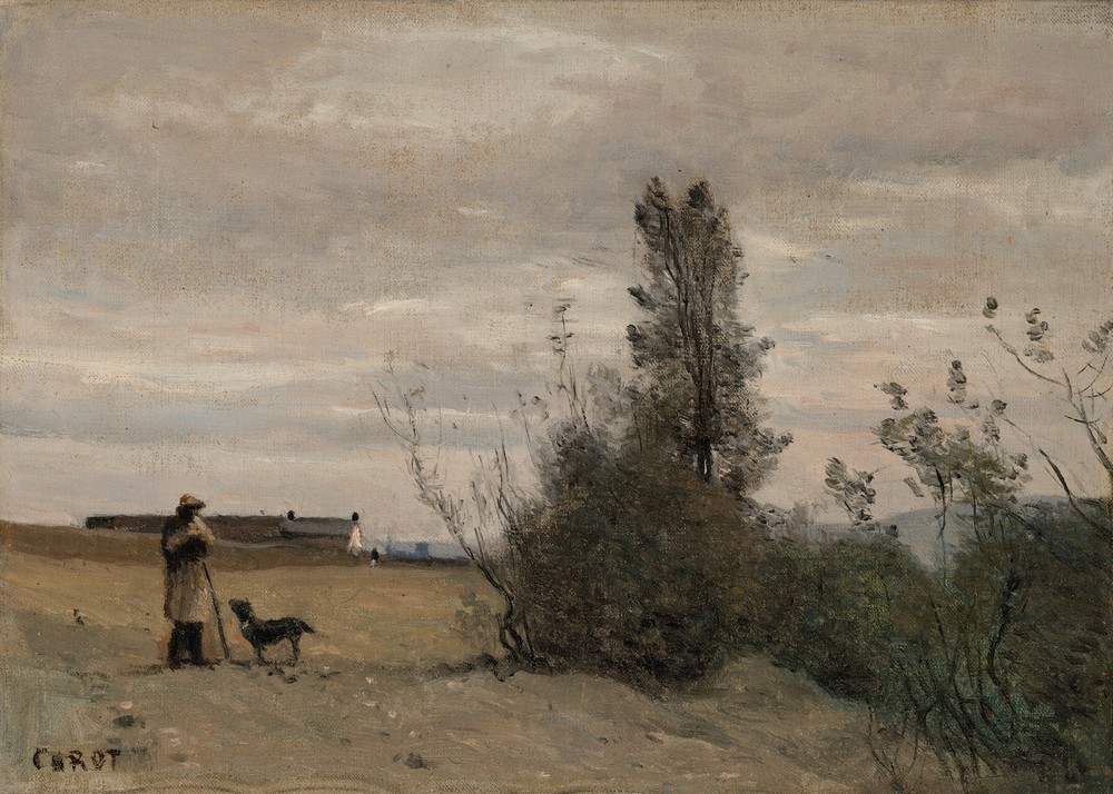 Le Berger avec le chien Rover