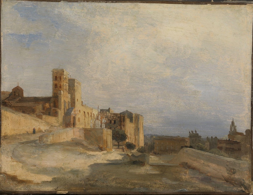 The Papal Castle in Avignon (ca 1836)