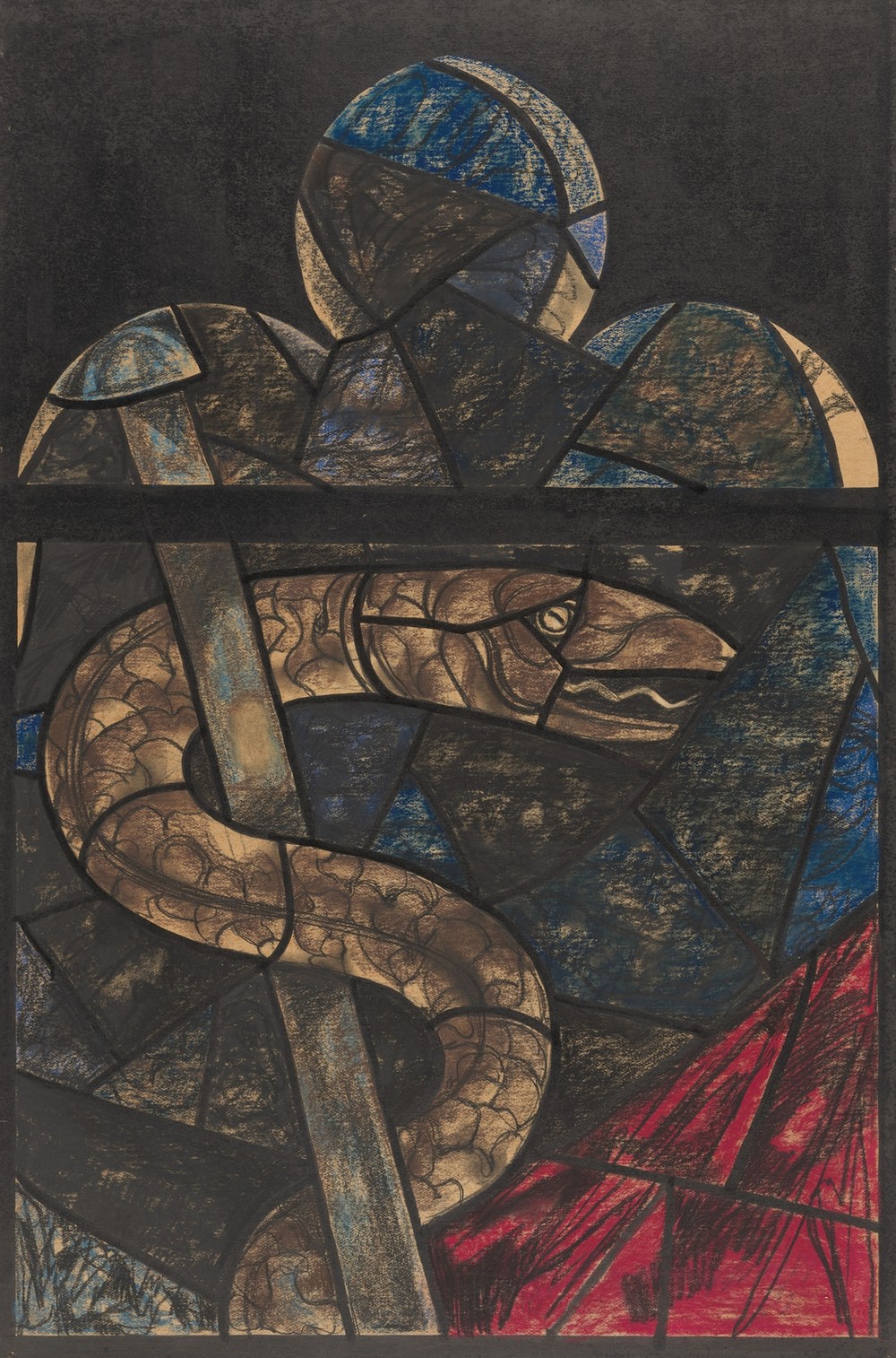 Ontwerp voor raam in het Noordertransept in de Dom te Utrecht 61 (ca. 1878-1938)
