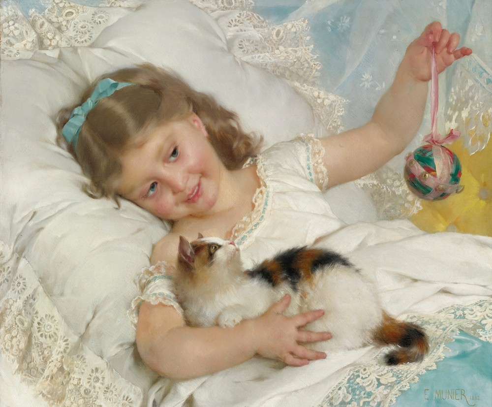 Petite fille & chat