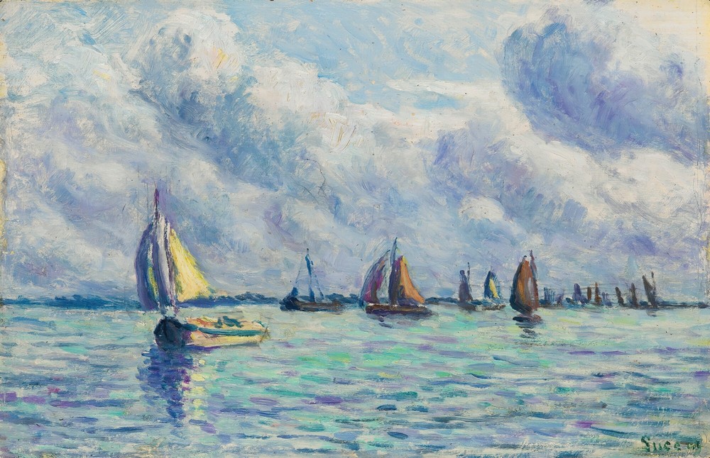 Bateaux Sur La Meuse À Rotterdam