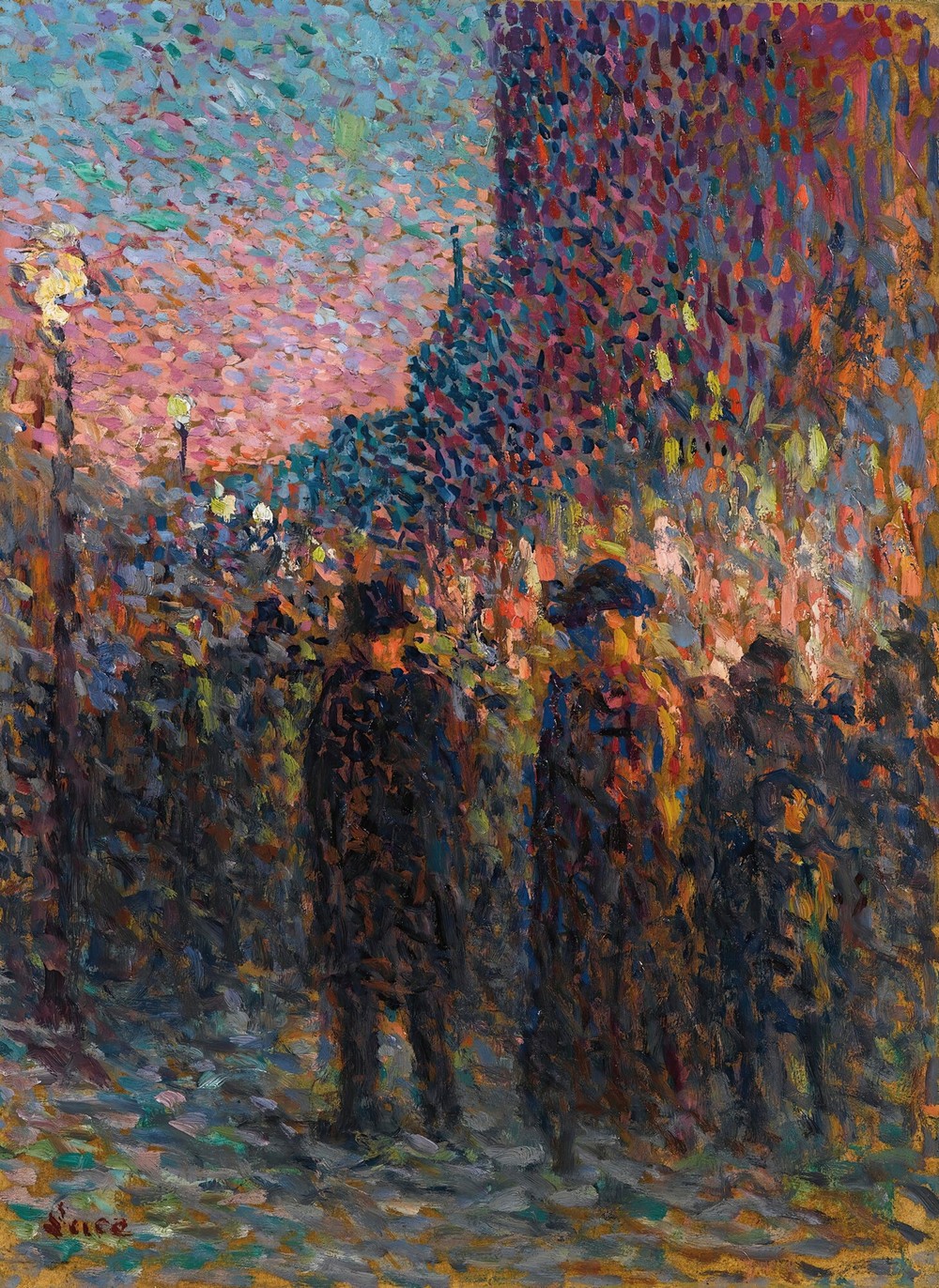 Paris, Les Boulevards, La Nuit (circa 1893)