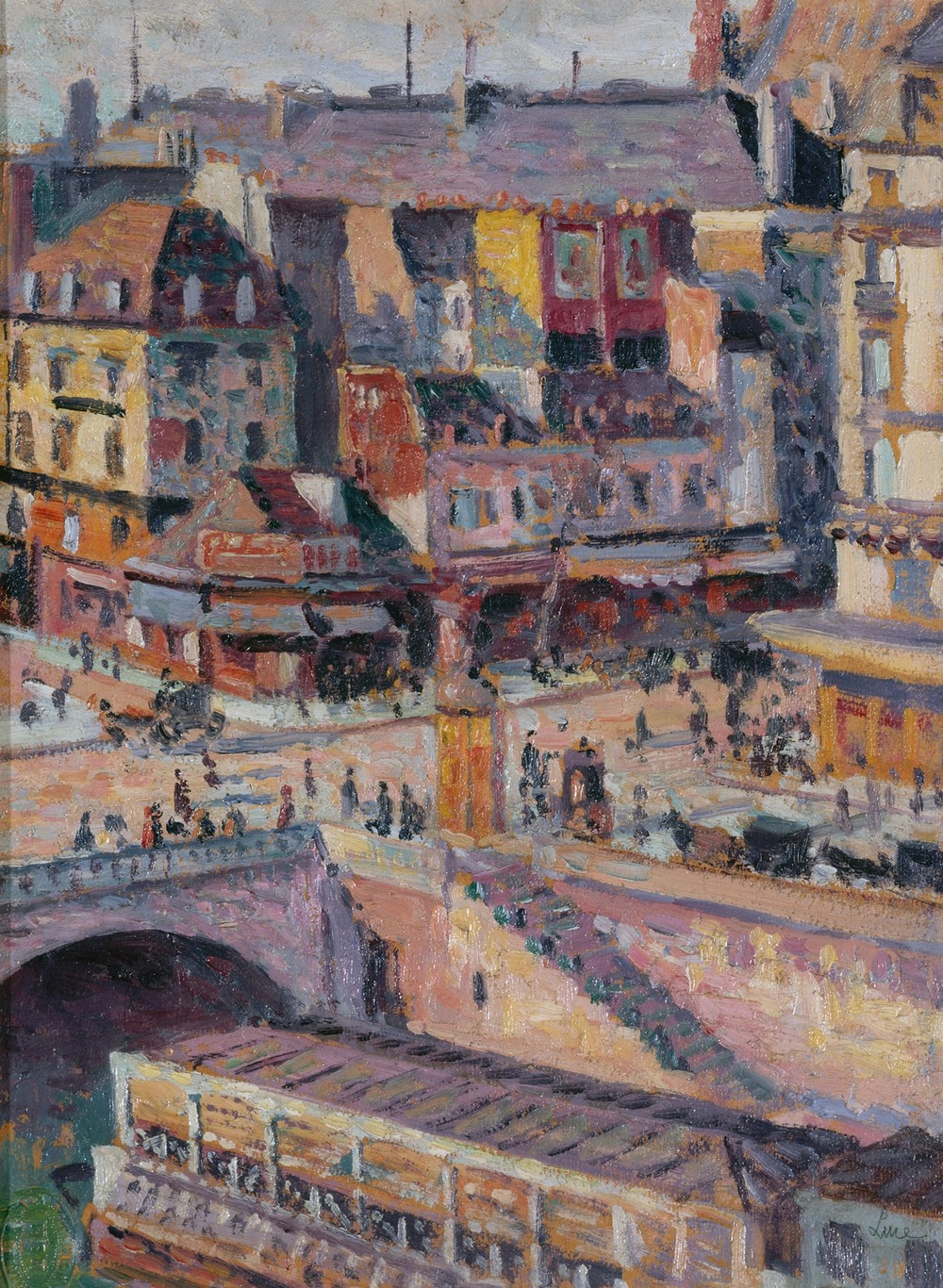 Le pont Saint-Michel et le quai des Orfèvres (before 1936)