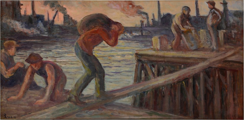 Le Déchargement de la péniche (circa 1925-30)