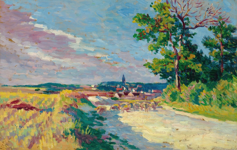 Paysage à Méréville