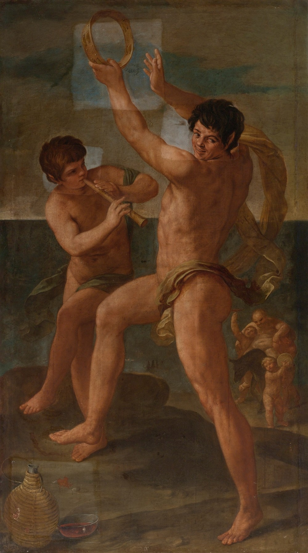 Two fauns In A Bacchic Dance