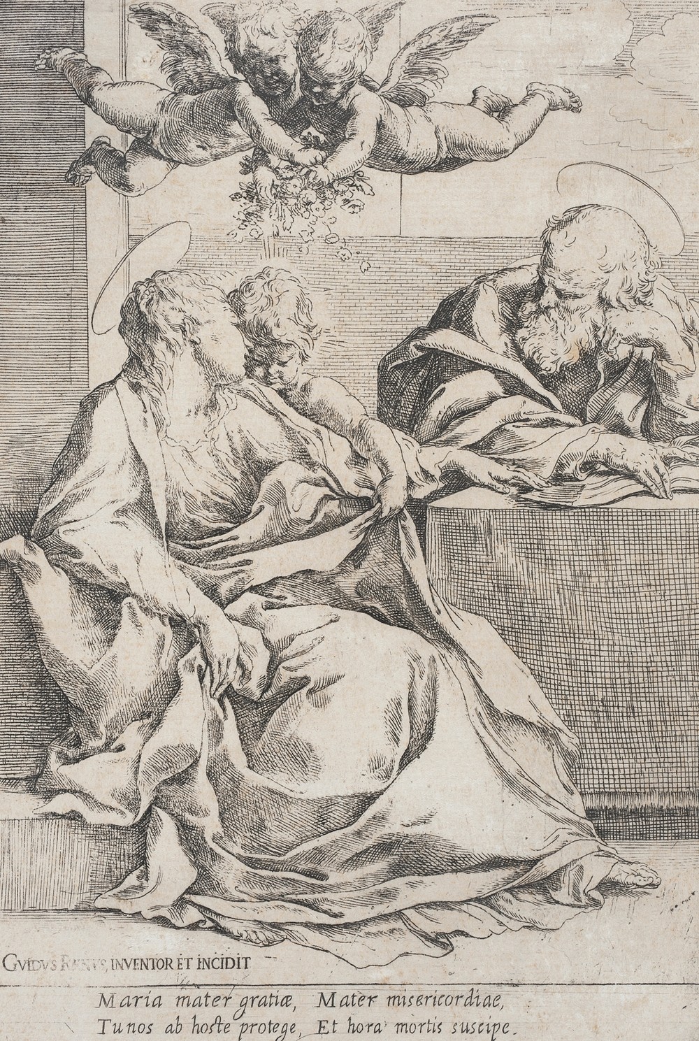 The Holy Family with Two Angels