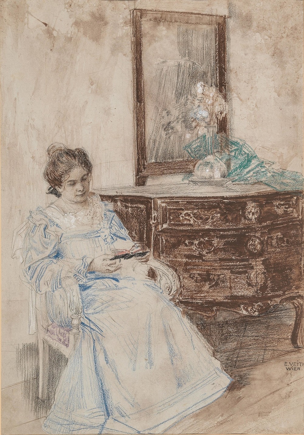 Lesende Frau