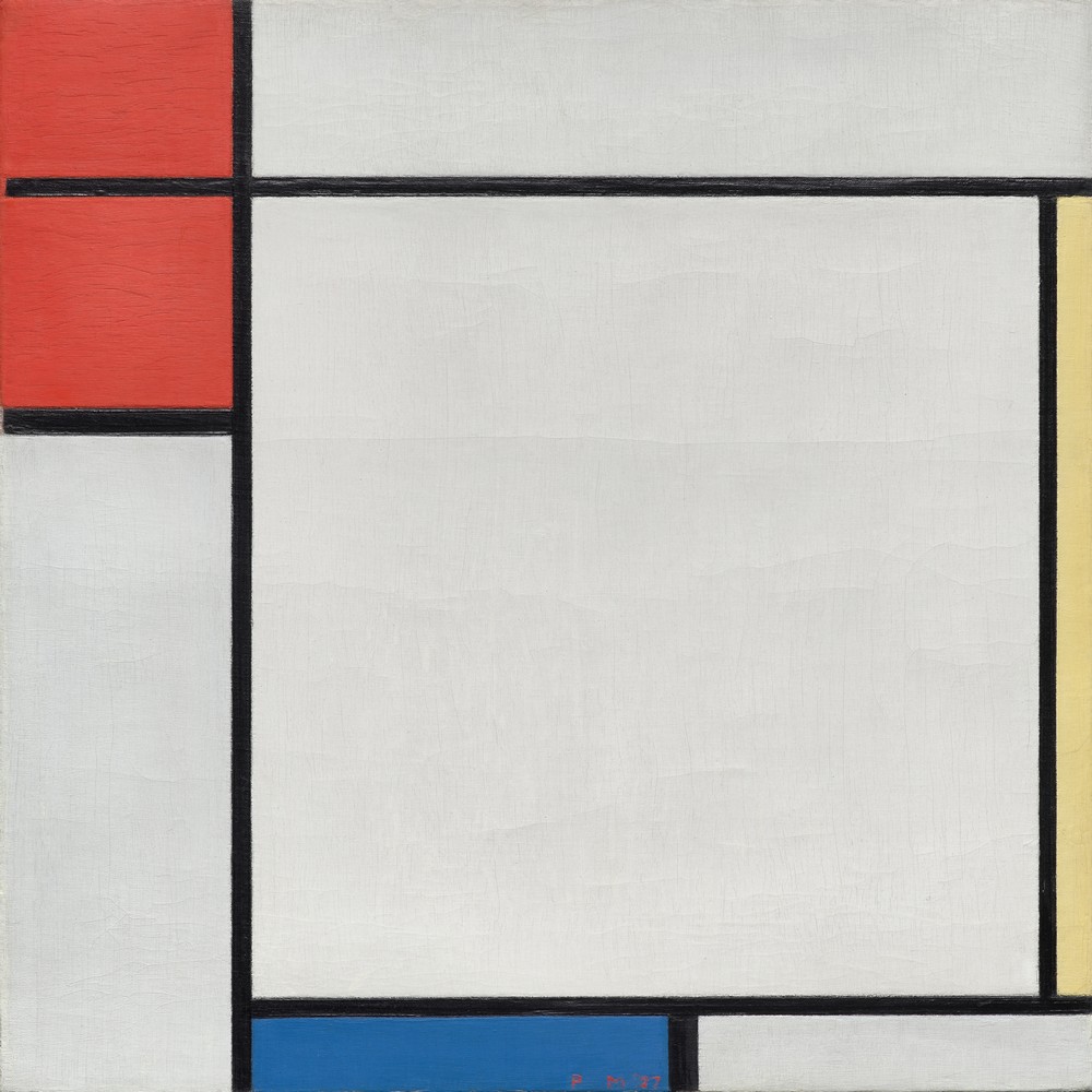 Composition with Red, Yellow, and Blue