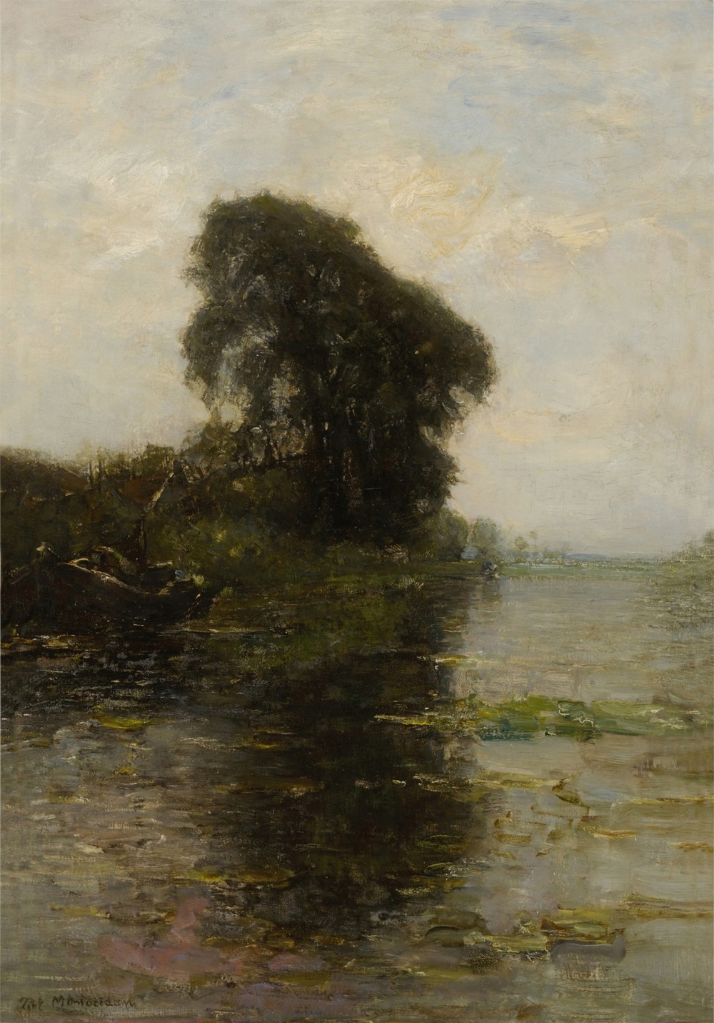 Landzicht Farm under Light Blue Sky (circa 1906)