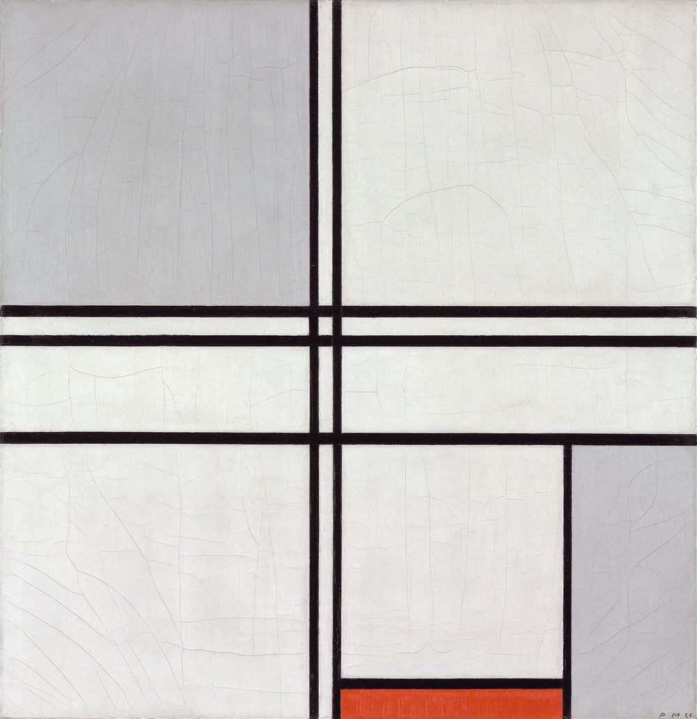 Composition (No. 1) Gray-Red