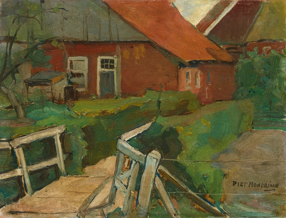 Farm Building With Bridge (circa 1899)