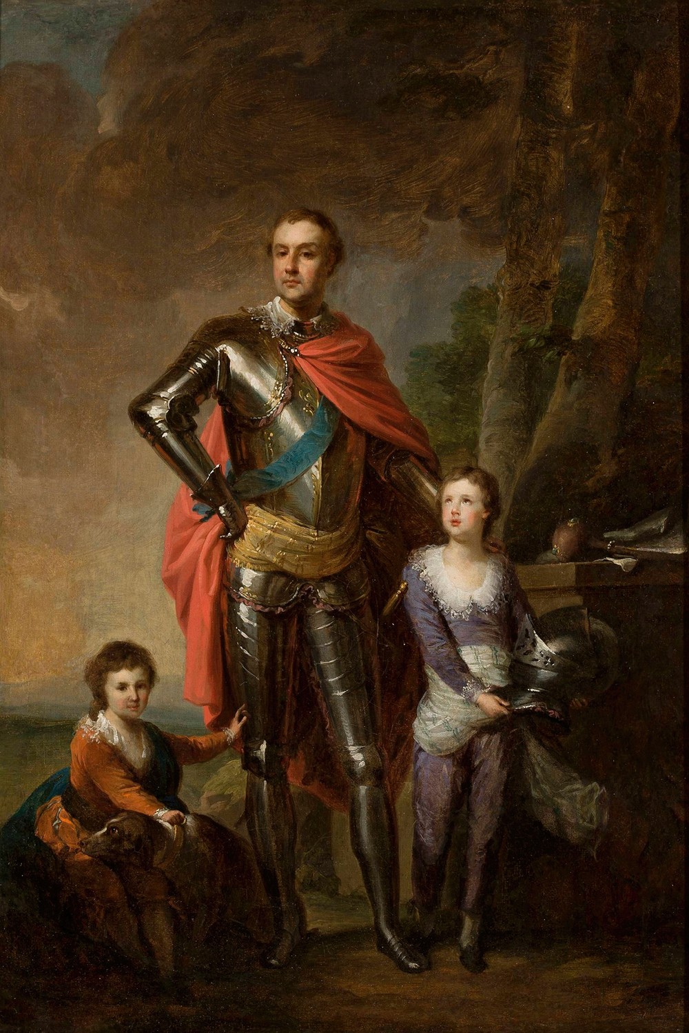 Franciszek Ksawery Branicki with his sons, Aleksander and Władysław (circa 1790)