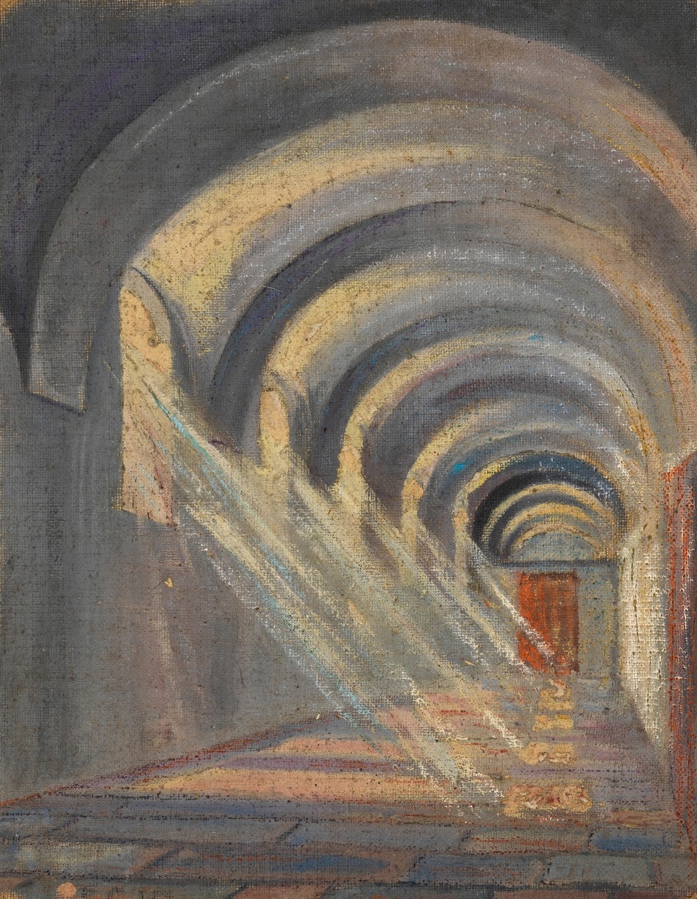 Kreuzgang mit einfallendem Sonnenlicht (Klosterneuburg)