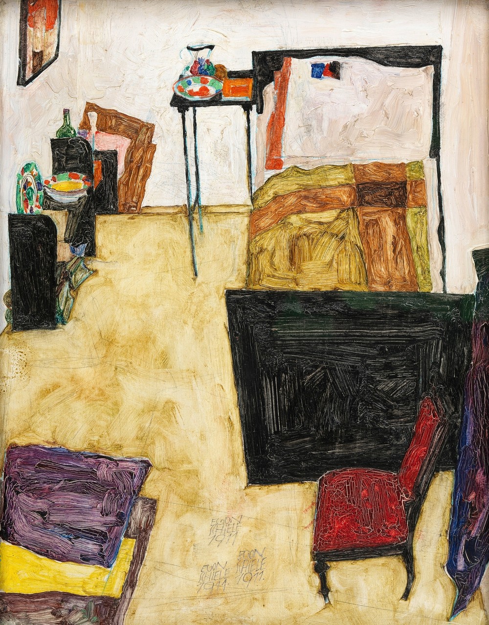 Mein Wohnzimmer (Das Zimmer des Künstlers in Neulengbach)