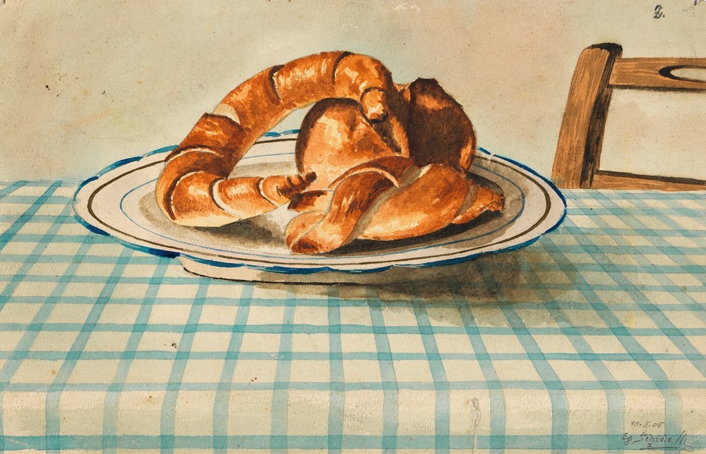 Stillleben mit Gebäckteller (ca 1905)