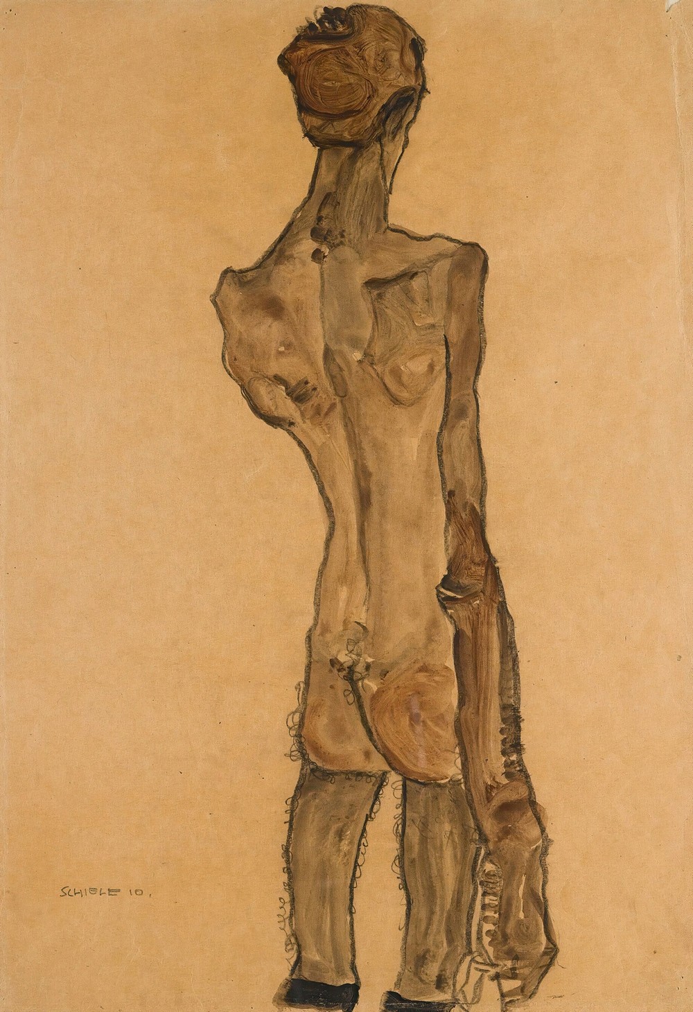 Stehender Männlicher Rückenakt (Standing Male Nude, Back View)