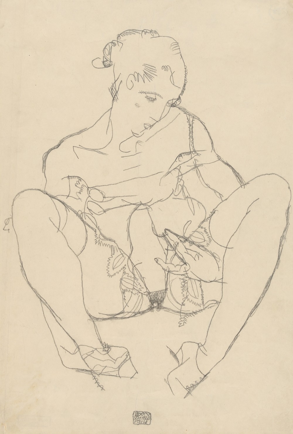 Seated Woman in Chemise
