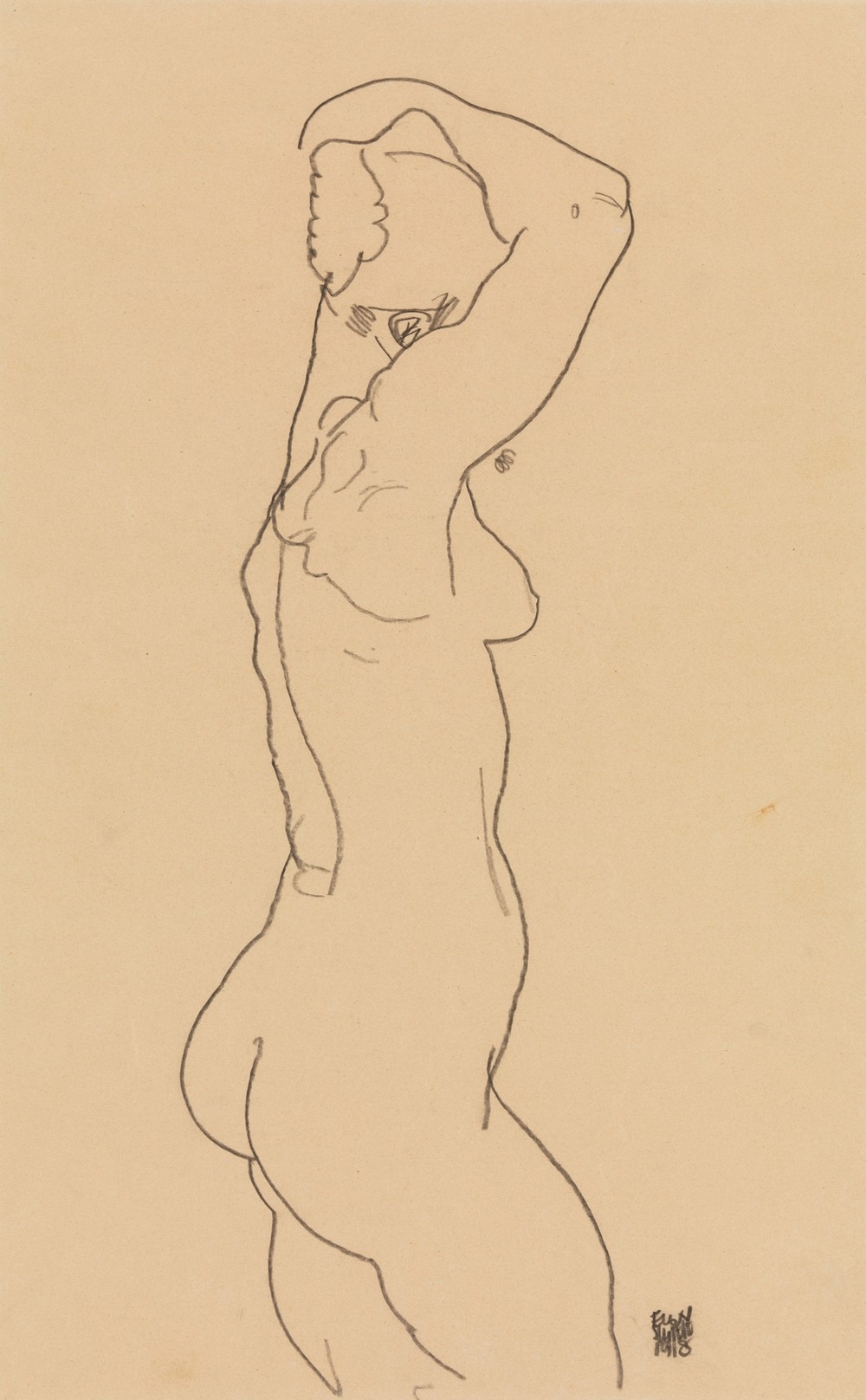 Standing Nude, Facing Right