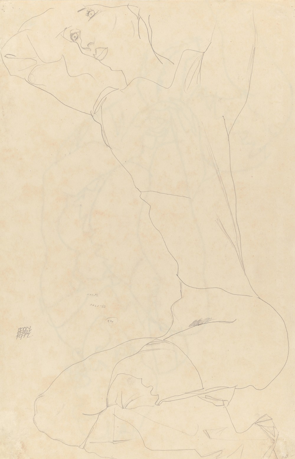 Study for Reclining Nude with Arms Raised
