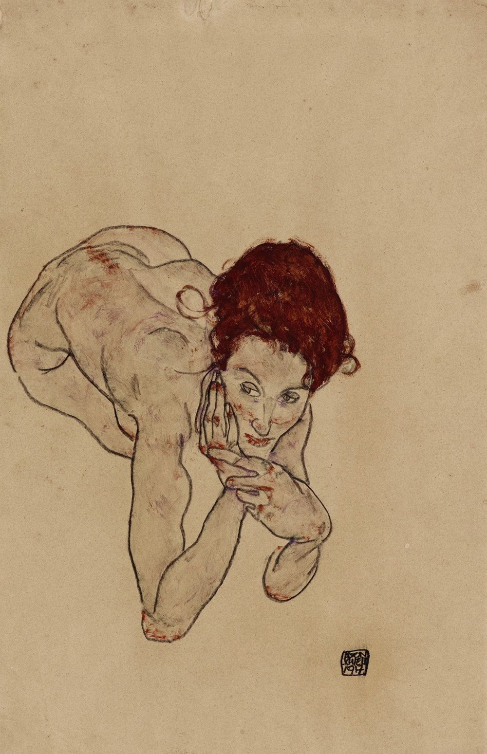 Kauernder weiblicher Akt (Crouching Female Nude)