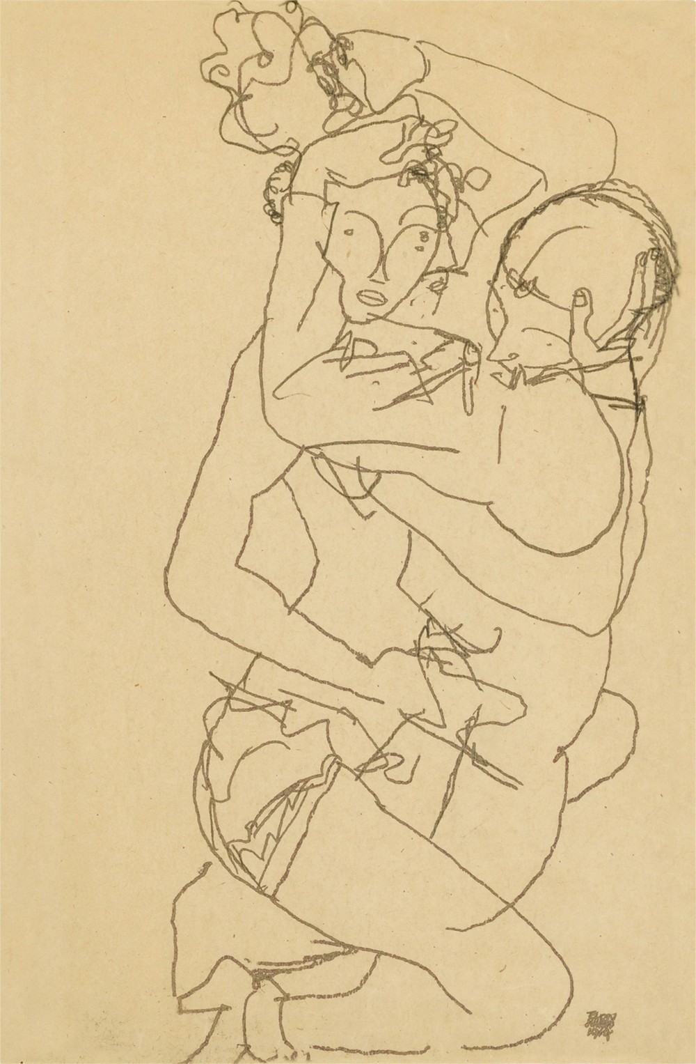 Paar Im Umarmung (Couple embracing)