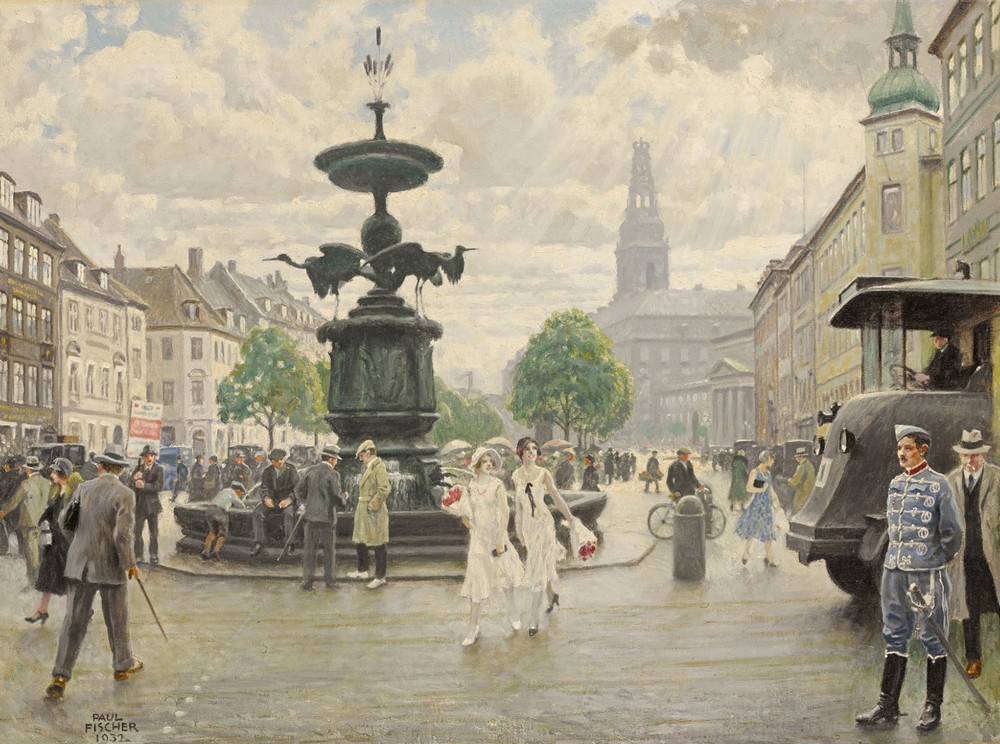The Bustling Amager Square, Cophenhagen