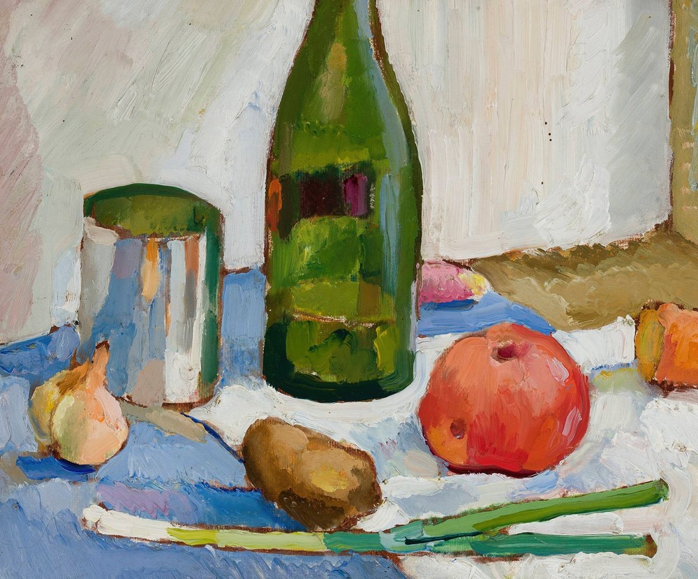 Still life with a green bottle (1914-18)