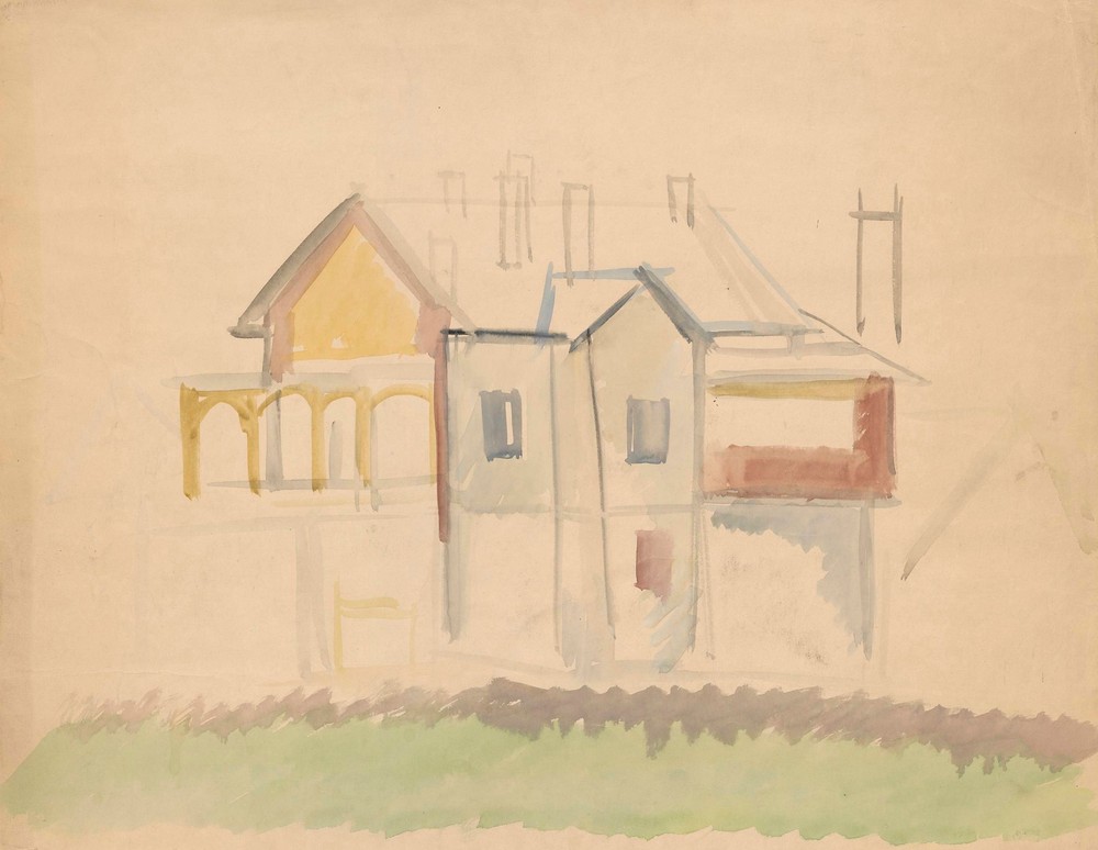 Sketch of buildings