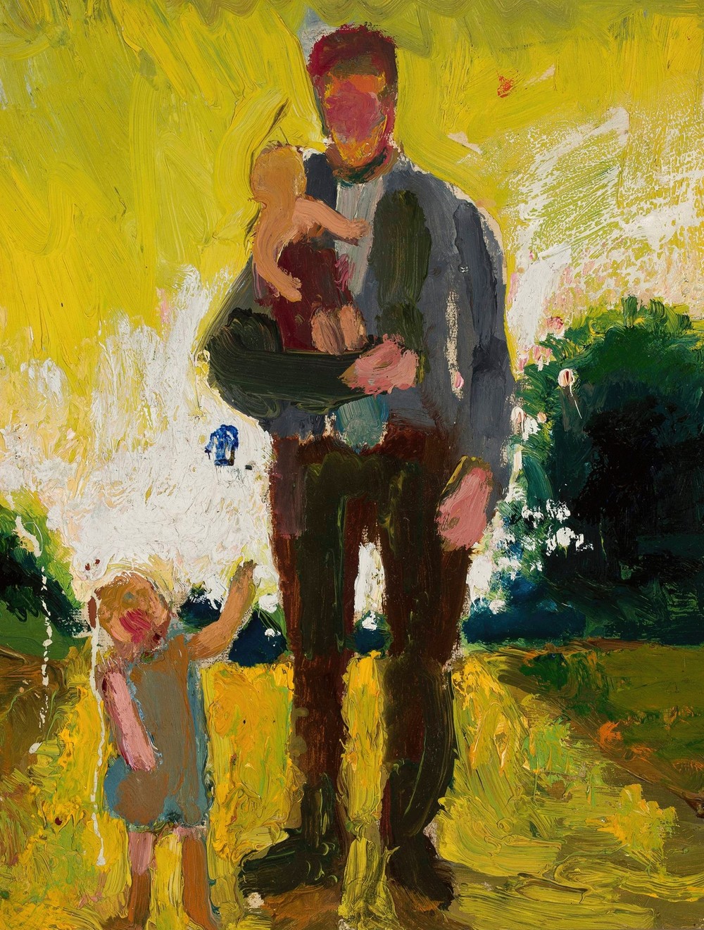 Man with children (1914-18)