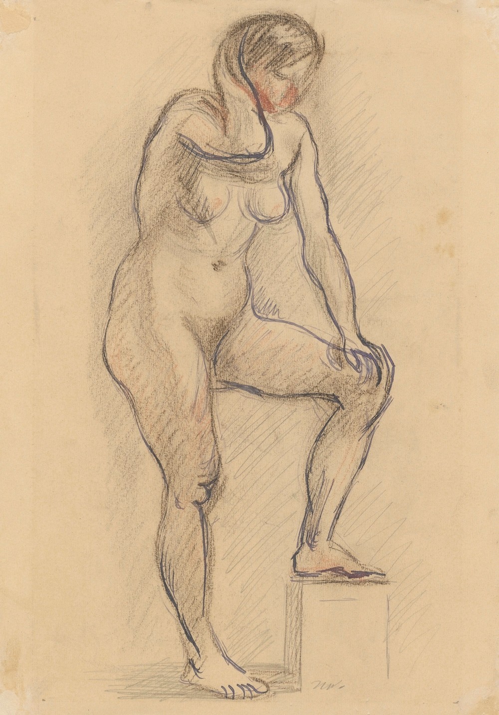Standing nude