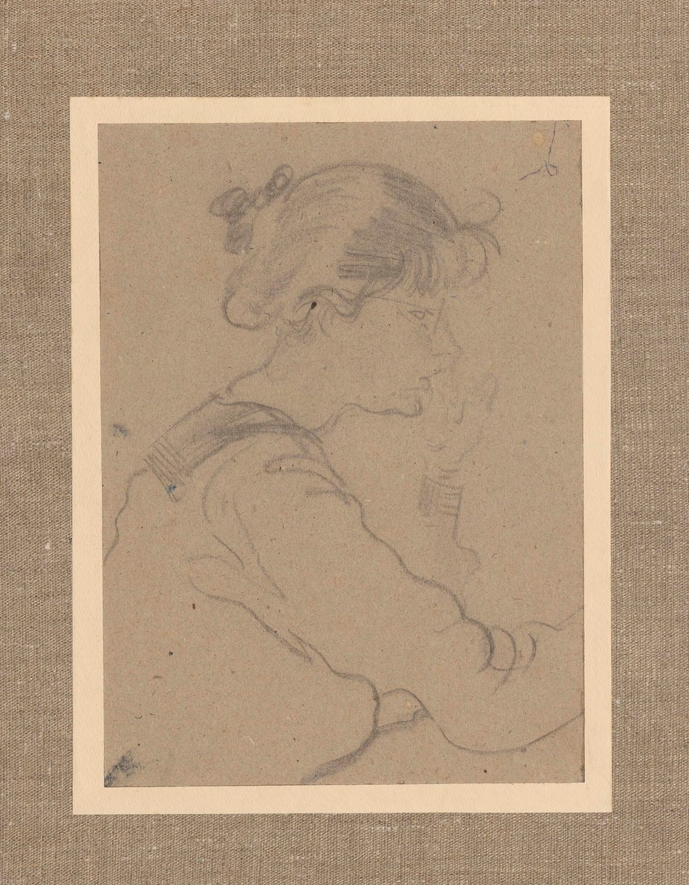 Portrait of N.V.Poroshina, a pupil of N.Sklifosovsky’s school