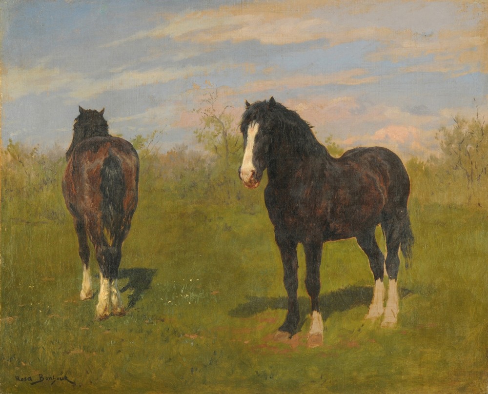 Grazing horses (19th century)