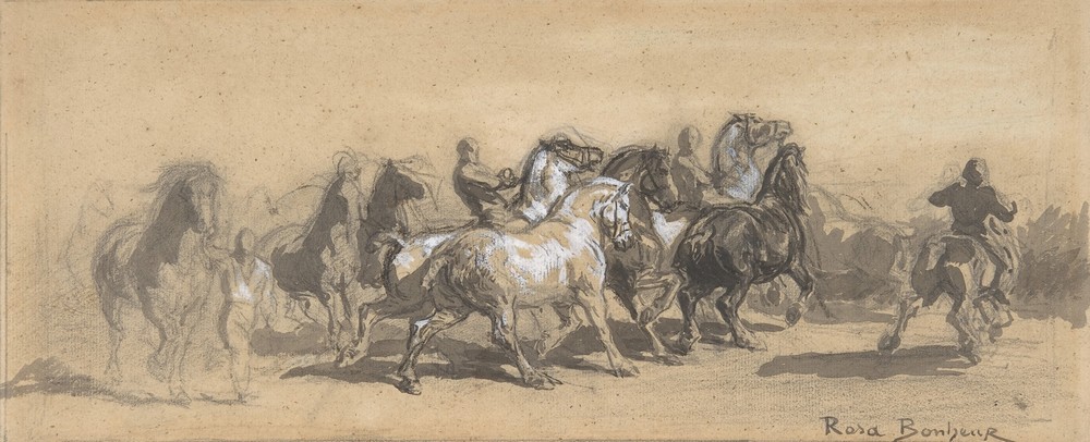 Study for ‘The Horse Fair’ (19th century)